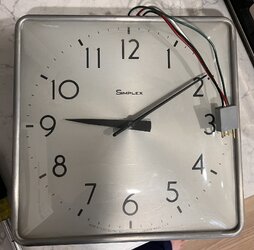 Help with simplex square clock wiring | NAWCC Forums